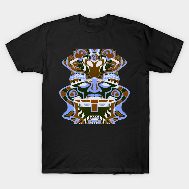 olmec alien head ecopop T-Shirt by jorge_lebeau